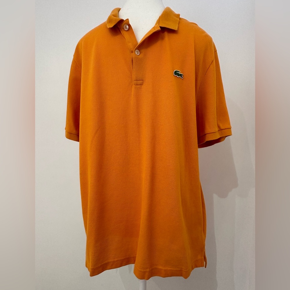 Men’s Lacoste Live Orange Golf Polo Shirt- Size 5 (Large)